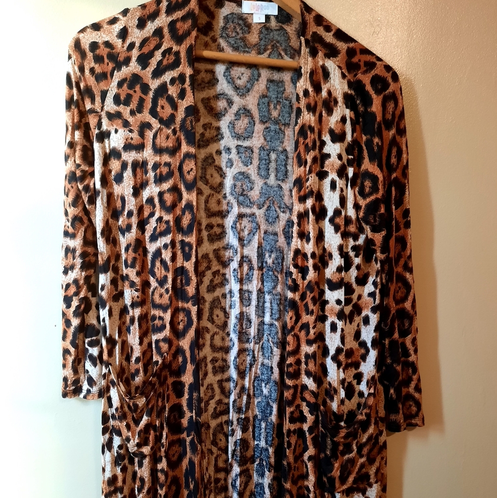 Leopard Print LuLaRoe Long Cardigan